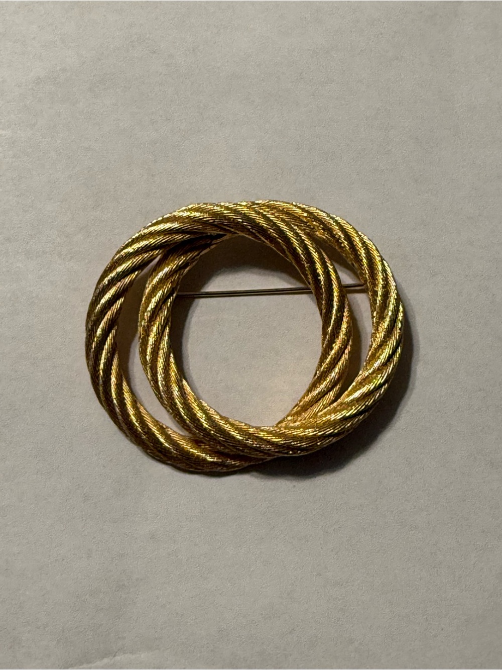Vintage Christian Dior Gold Rope Brooch | Quiet Luxury | Minimalist | Old Money - Picture 8 of 9